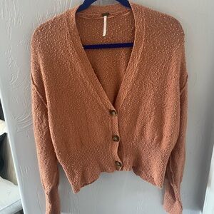 Free People found my friend cardigan doe peach xs